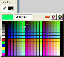 Color palette for the Fill tool
